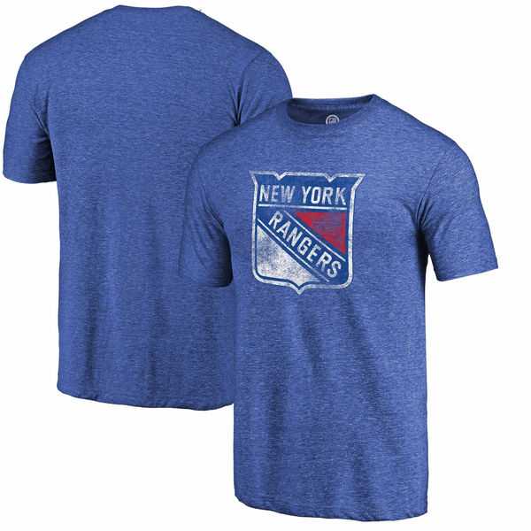 Men's New York Rangers Fanatics Branded Distressed Team Primary Logo Tri Blend T-Shirt Royal FengYun,We sell and wholesale Men's New York Rangers Fanatics Branded Distressed Team Primary Logo Tri Blend T-Shirt Royal FengYun on line form chian!